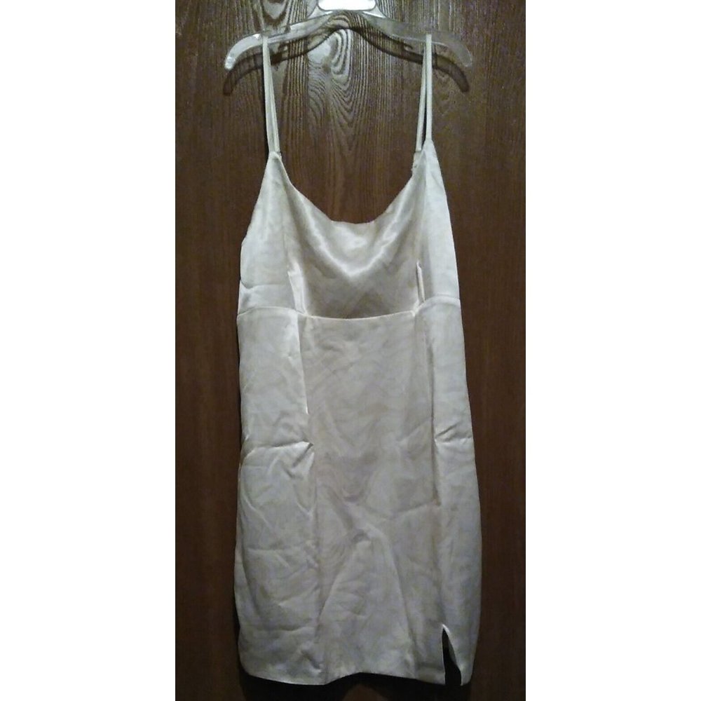 Wild Fable Womens Size L Off-White Swirl Notch Slip Dress Lined New With Tags
